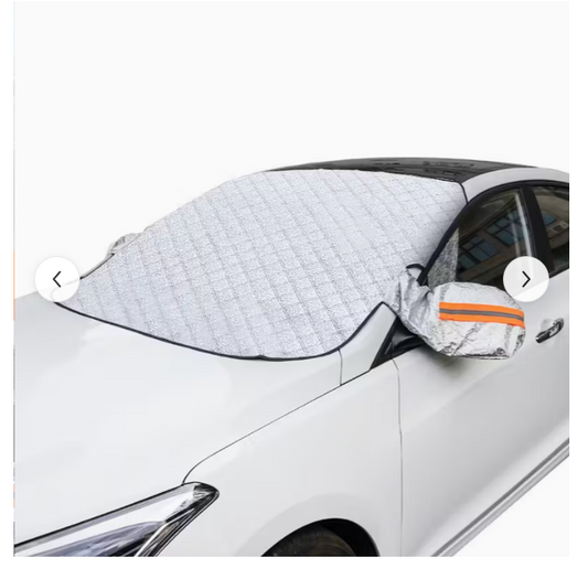 Husa pentru parbriz si oglinzi cu protectie impotriva inghetului sau razelor solare, 116x160cm, Argintiu